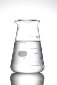 45812061 - lab flask on white background